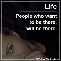 People who want to be there, will be there.