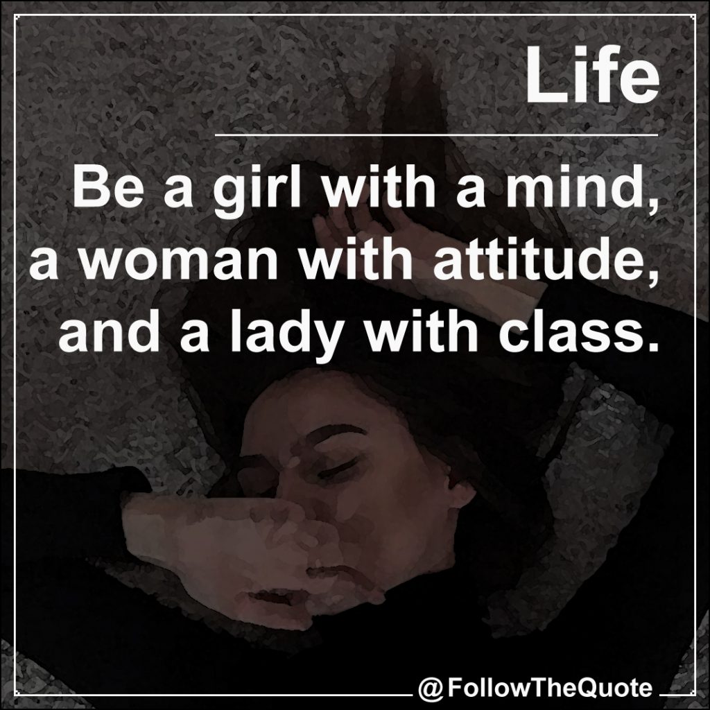 be a lady with class quotes